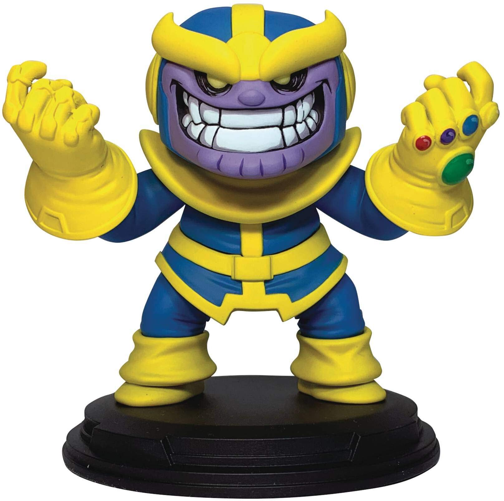Diamond Select Toys Marvel Animated Thanos Statue, Multicolor 4 Inches
