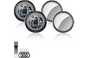 2025 New [Apple MFi Certified] (iOS Only) Air Tracker Tags-4 Pack, Bluetooth Tracker for Apple Find My, Replaceable Battery, 