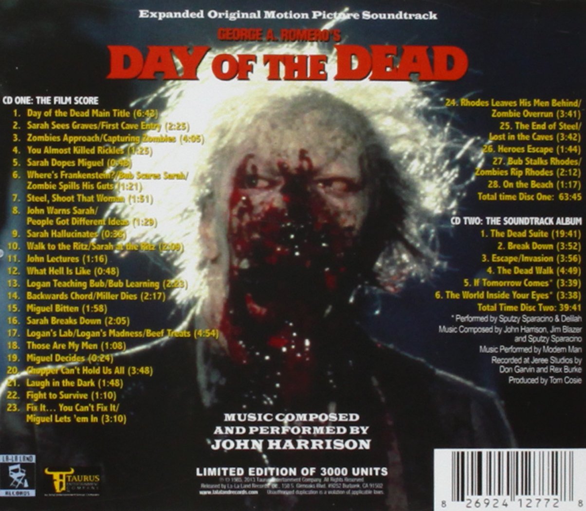 Day Of The Dead Soundtrack John Harrison Amazon De Musik day of the dead soundtrack john