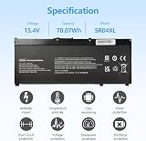 Wikinu SR04XL 917724-855 Laptop Battery for HP Omen 15-CE/DC Pavilion 15-CB/CX view 2
