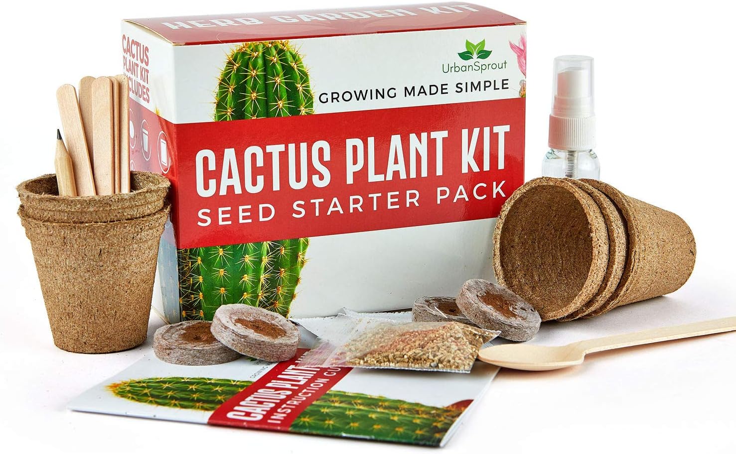 Grow Your Own Cactus Kit - 5 Seed Varieties with Complete Starter Tools - Eco-Friendly Indoor Gardening Gift Set - Image 4