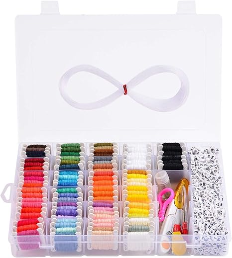 Amazon Com Peirich Diy Friendship Bracelet Making Kit Embroidery