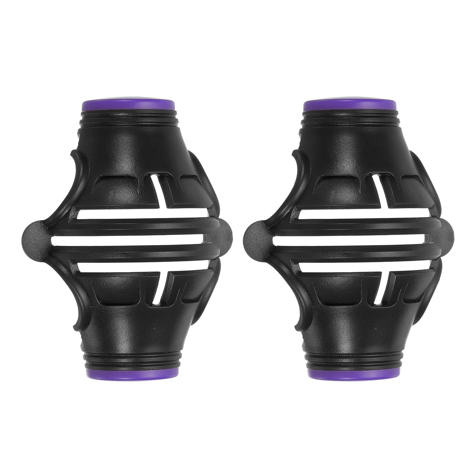 PATIKIL 2 Pcs Golf Ball Marker Stencil 360 Degree Triple Track Golf Ball Alignment Marking Tool Line Drawing Marker for Men Women, Black/Purple