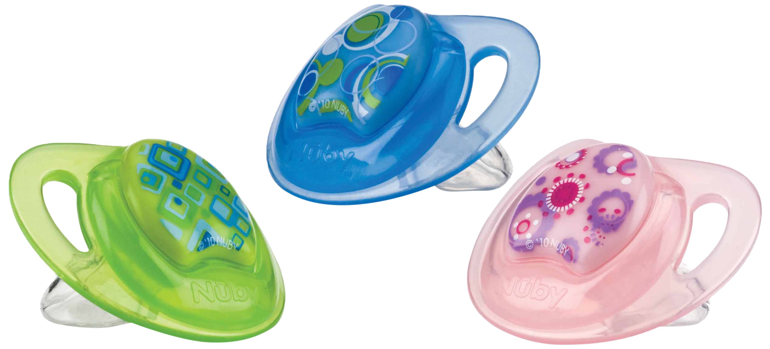 Nûby Tritan Prism ID5756LOSM Orthodontic Dummy Silicone, +18 Months