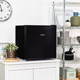 Abode Table Top Mini Fridge 43L Black Freestanding Reversible Door view 3