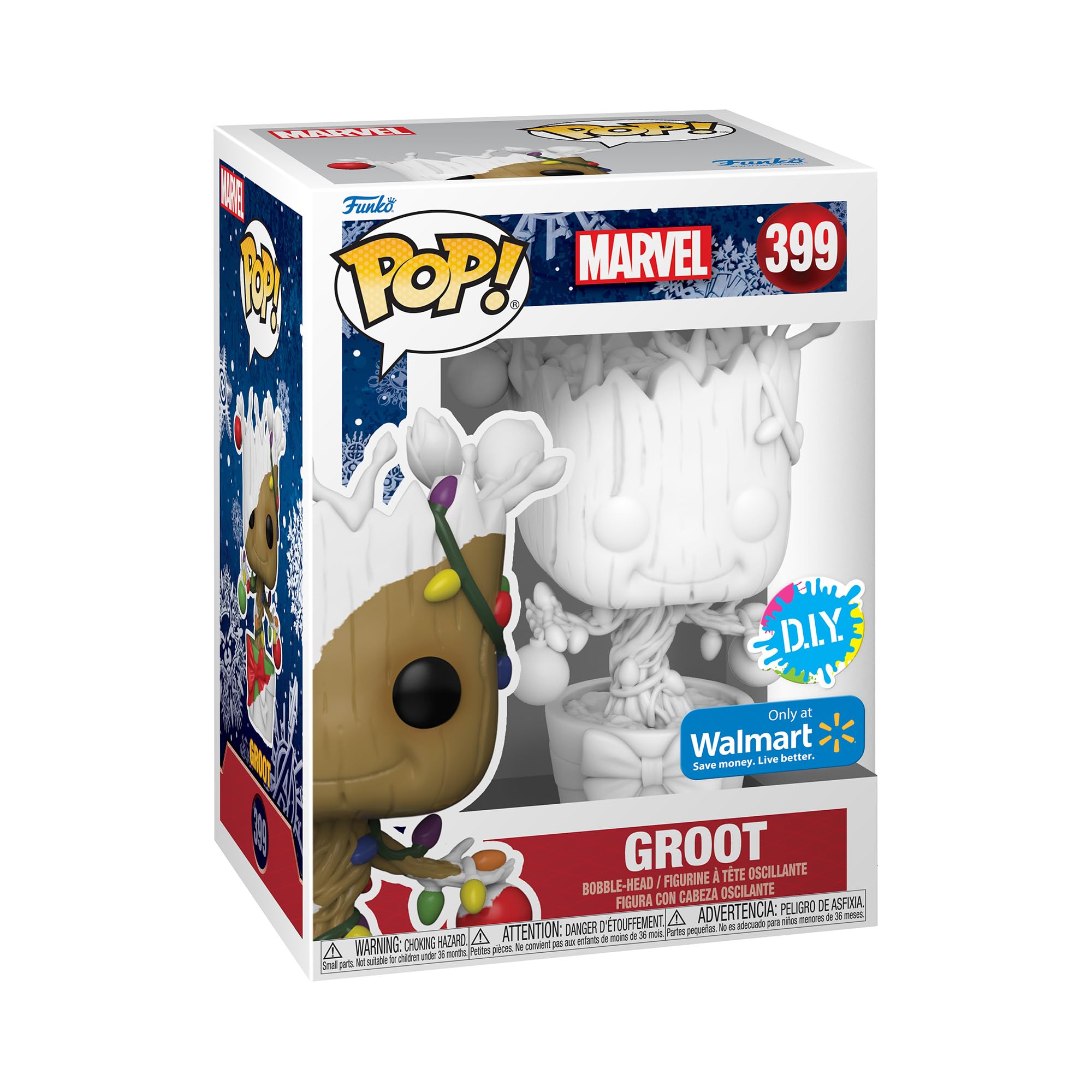 Funko Pop! Marvel Holiday Groot (DIY) White Collectible Vinyl Figure Gift Idea Official Merchandise Toys for Children and Adults