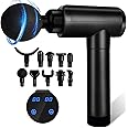 Massage Gun, Muscle Therapy Gun for Athletes, Deep Tissue Percussion Body Muscle Massager with 30 Adjustable Speeds, 10 Types