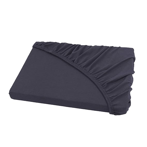 Jersey Spannbettlaken Leintuch Spannbetttuch - in allen Farben und Größen - 100% Baumwolle anthrazit / dunkelgrau 140-160 x 2