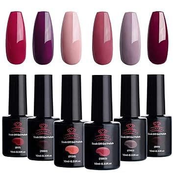 Amazon Com Makartt Red Gel Nail Polish Kit 10 Ml 6 Bottles Perfect Amazon Com Makartt Red Gel Nail Polish Kit 10 Ml 6 Bottles Perfect