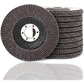 SI FANG 10 Pack Flap Discs 240 Grit, 4 1/2 x 7/8-Inch for Angle Grinder | Type 29, Aluminum Oxide Abrasive Flapper Wheel Sanding Disc, for Blending, Grinding, Deburring, Rust Removal &amp; Finishing