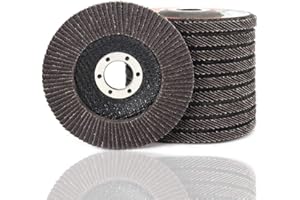 SI FANG 240 Grit Flap Discs 4 1/2 Inch Aluminum Oxide 10 Pack Angle Grinder Attachment Sanding Disc Blending Grinding Finishing