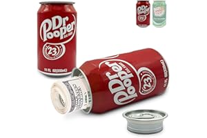 CLOUD MAISON Pooper Soda Can Diversion Safe – Realistic Hidden Safe Stash for Cash, Jewelry, Keys & Small Valuables – Secret Storage Can for Home, Travel, Office, Dorm – Looks Like Real Soda Pop Can