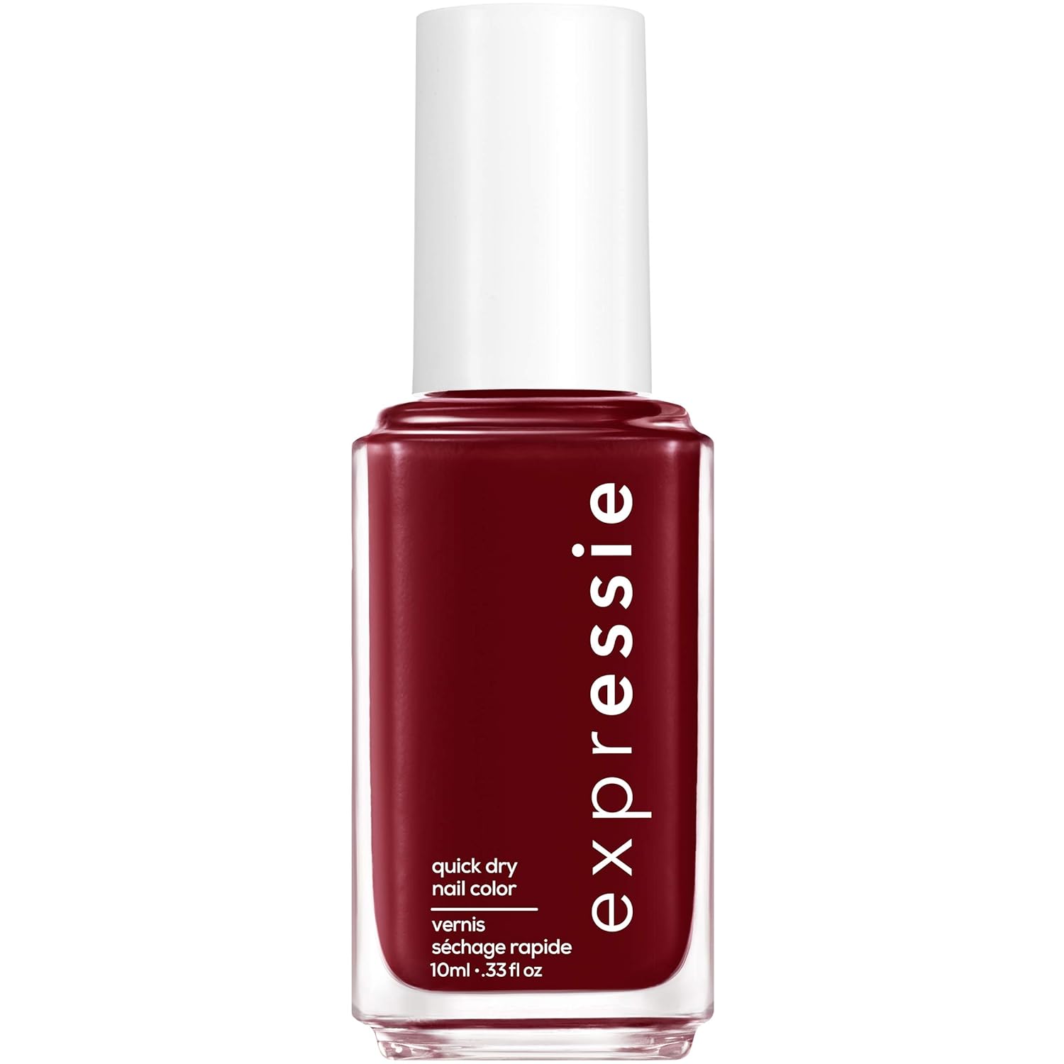 essie expressie Quick-Dry Nail Polish, Burgundy 290 Not So Low-Key, 0.33 Ounces : Beauty