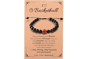 PLEITUUIY Gifts for Teen, Basketball Soccer Baseball Bracelet Gifts, Players Team Son Grandson Nephew Friend, Graduation Birthday Gifts for Teen