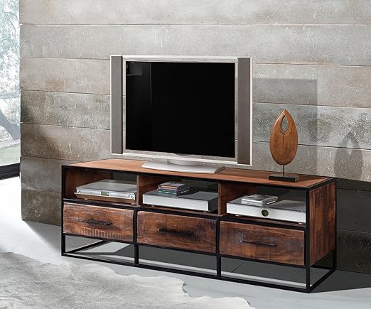 Wolf Mobel Fernsehtisch Spring Akazie Forest 175 Cm 3 Schubladen Massivholz Lowboard Amazon De Kuche Haushalt