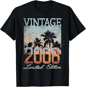 Vintage 2006 Limited Edition 20th Birthday 20 Year Old Gifts T-Shirt
