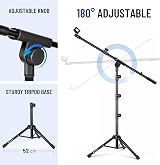 CAHAYA Upgraded Tripod Boom Sheet Microphone Stand with Carrying Bag CY0311 view 4