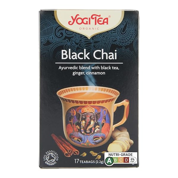 YOGI TEA ORGANIC BLACK CHAI TEA, 17 CT