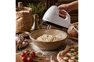 Handheld Electric Mixer 180W Food Beater with 7 Speeds and 5 Pieces Set for Kitchen