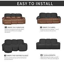 Easy-Going 8 Pieces Microfiber Stretch Sectional