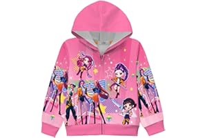 Demon Hunters Girls Hoodie 3D Cartoon Jacket Sweatshirt Rumi Mira Zoe Music Zip up Hooded Long Sleeve Pullover Tops