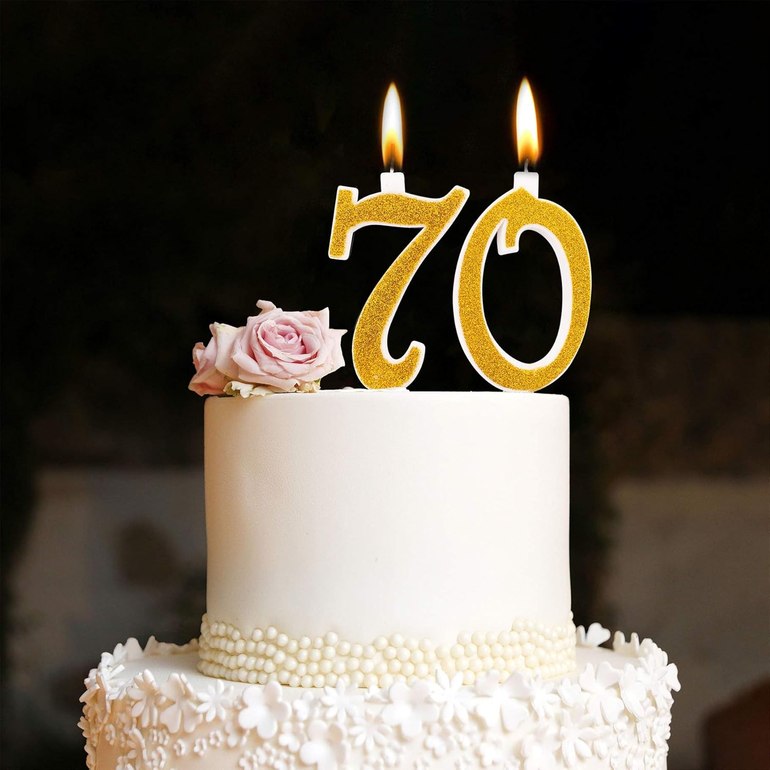 Cartain Net Bougies Maxi 70 Ans Pour Gateau Fete Anniversaire 70 Eme Decorations Bougies Souhaits Idees Fete A Theme Hauteur 13 Cm Or Paillete Decorations Et Accessoires De Fetes Fournitures De Loisirs