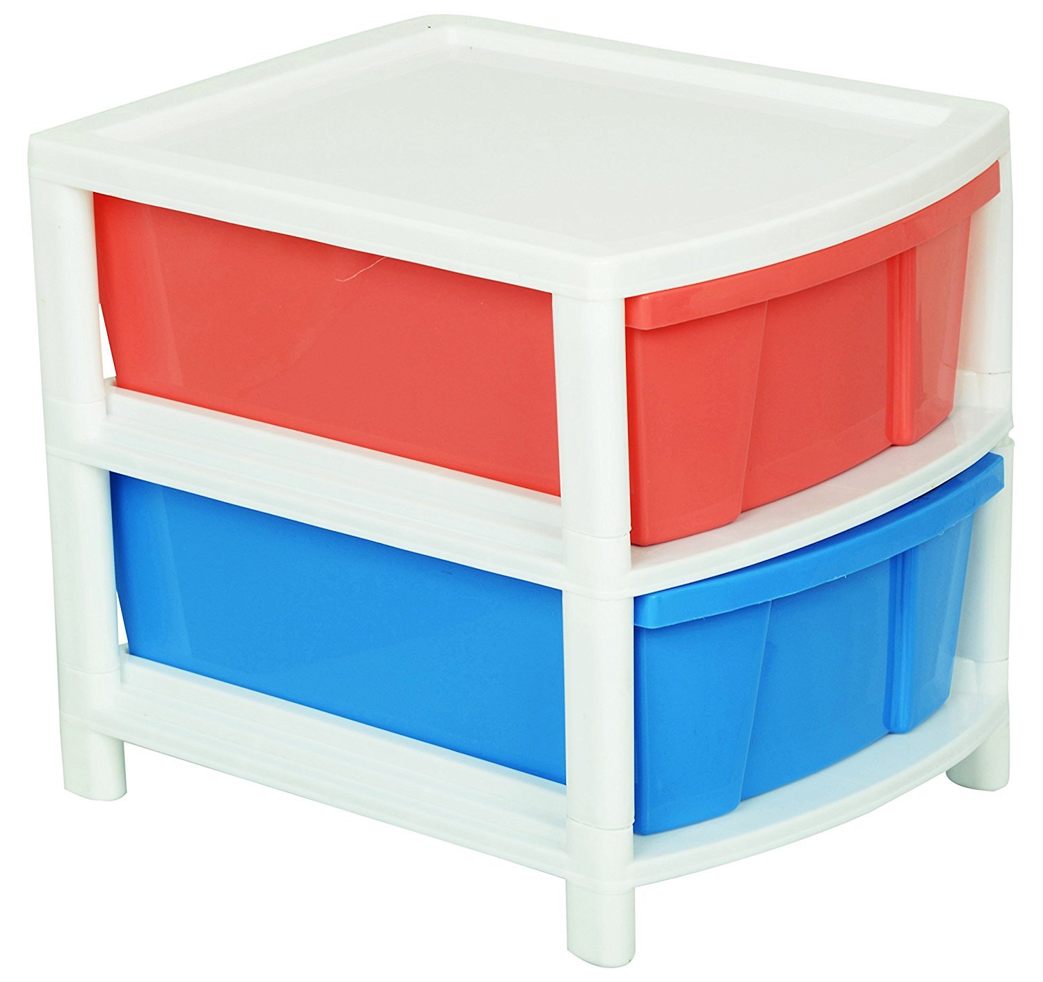 Aristo Multipurpose 2 Drawer Plastic Modular Chest Organizer