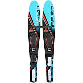 O'Brien Vortex 54" Combo Water Skis with Adjustable Bindings | Youth combo widebody skis for easy starts, stable performance, and adjustable bindings