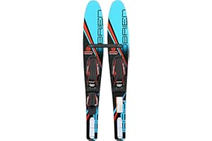 O'Brien Junior Vortex Widebody Combo Waterskis, 54", Aqua
