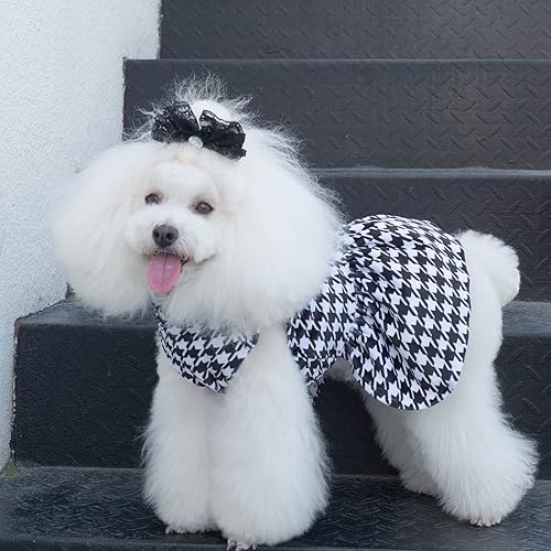 CuteBone Turtleneck Dog Velvet Dress Puppy Skirt Costume Pet