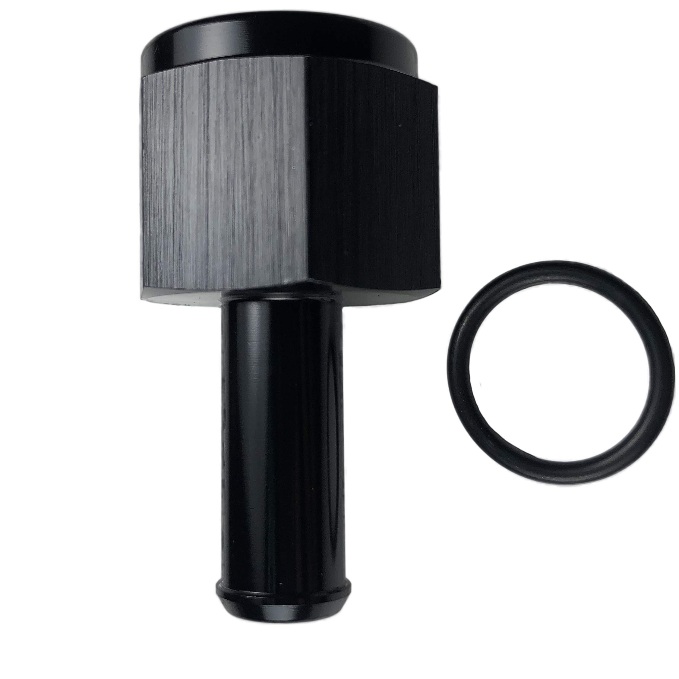 Photo 1 of 10AN Female to 1/2 Hose Barb Push on Oil Cooler Conversion Hose Fittings ATF Steering Straight Aluminum AN10 to 1/2" Barbed Adapter Black Anodized