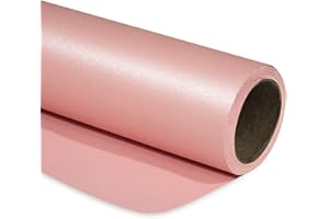RUSPEPA Pink Matte Wrapping Paper - Solid Color Pearly - lustre Paper Perfect for Wedding, Birthday, Christmas, Baby Shower -17 Inches X 32.8 Feet