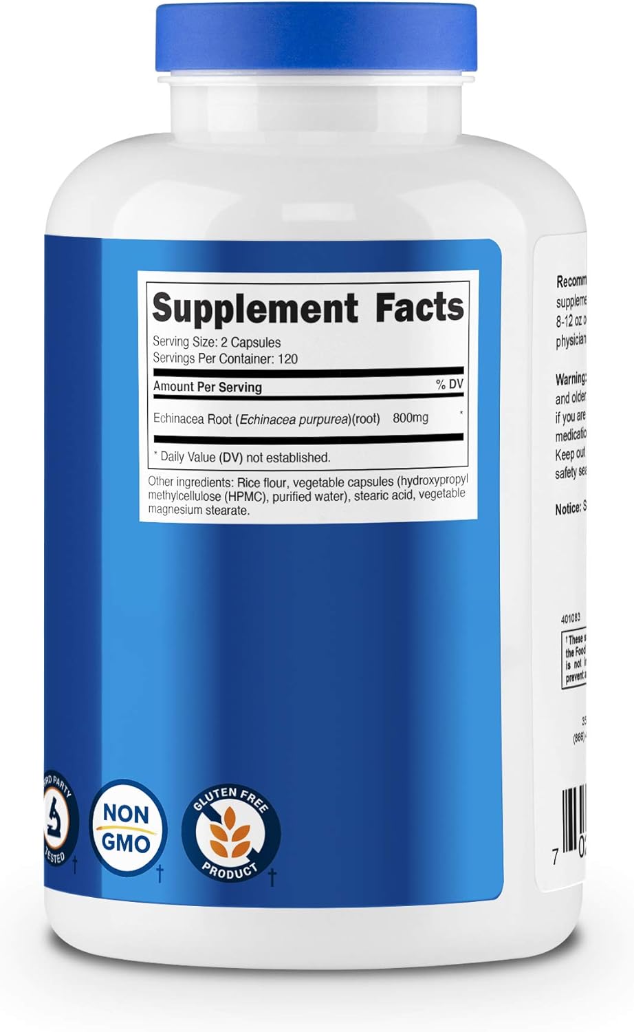 Nutricost Echinacea 800mg, 240 Capsules - Veggie Caps, Non GMO, Gluten Free, 120 Servings: Health & Personal Care