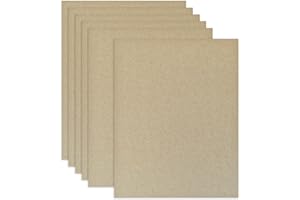 BAZYROCK 20 Pack Heavy-Duty Chipboard Sheets 8.5 x 11 Inch, 40PT (1mm) Thick Kraft Boards for Book Covers, Scrapbooking, Backing, Binding, and DIY Craft Projects
