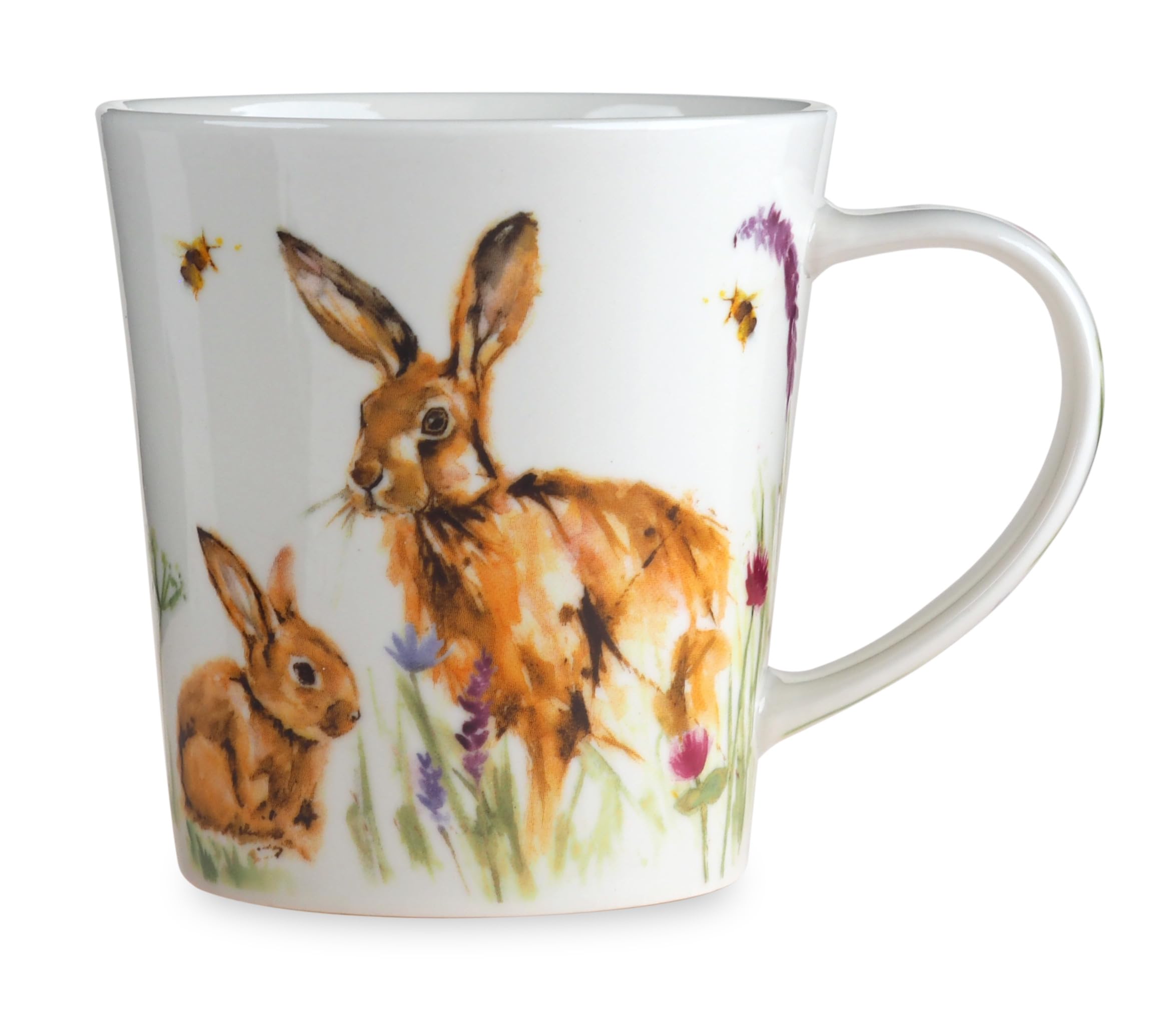 Lesser & Pavey Feather & Fur Hares Mug | Ceramic Coffee Mugs for Home or Work | Premium Design Mugs for All Occasions | Lovely Mugs for Tea, Coffee & Hot Drinks - Jennifer Rose Gallery
