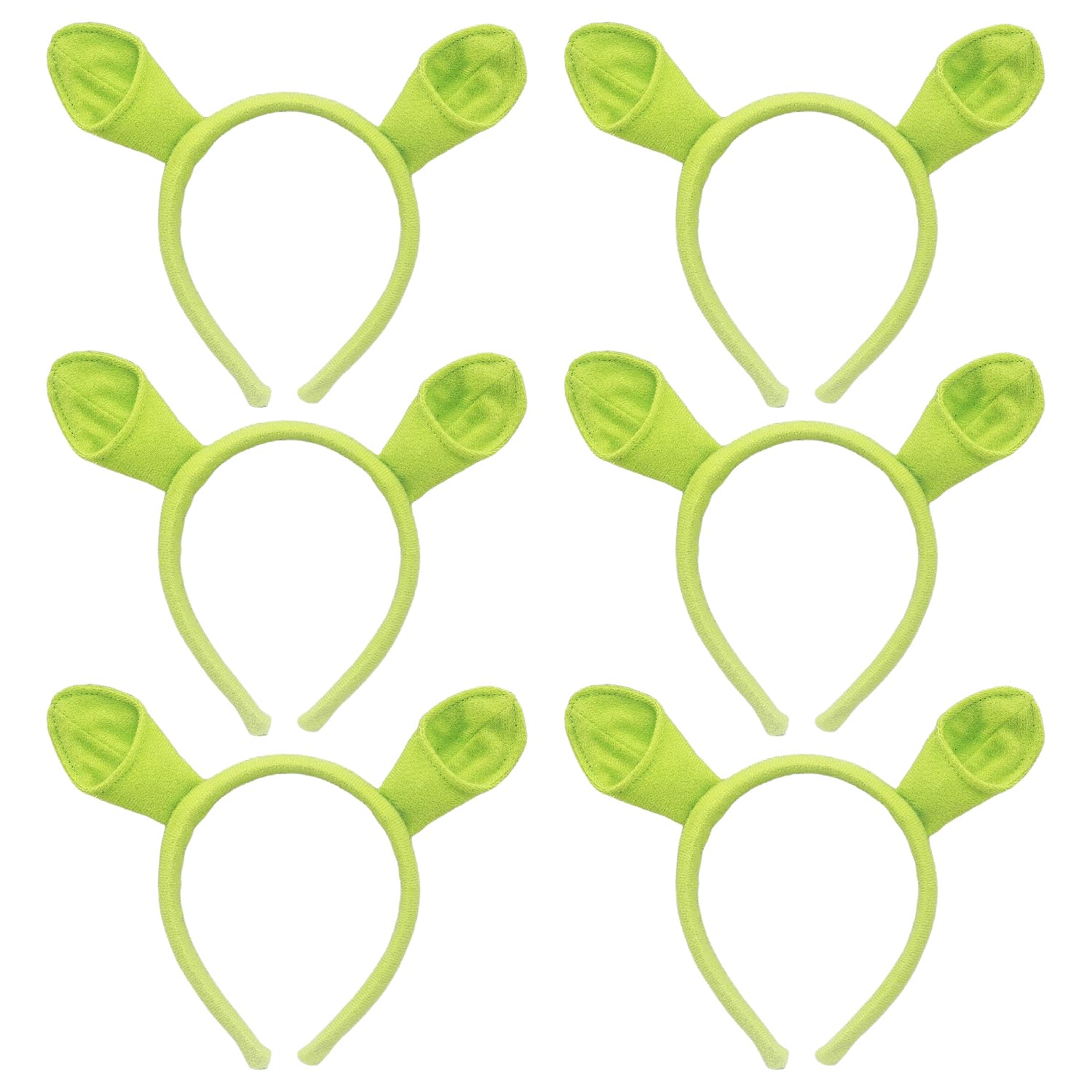 Bohue 6pcs Green Ears Headbands Monster Headband Alien Headband Party Halloween Accessories for Cosplay Festival Theme Party