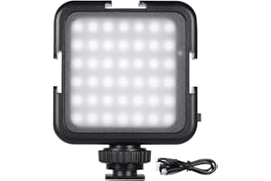 Andoer 42 LED Video Light Rechargeable, 2-Brightness Fill Light for DSLR Camera Camcorder Mini DVR Wedding News Interview Macro Photography