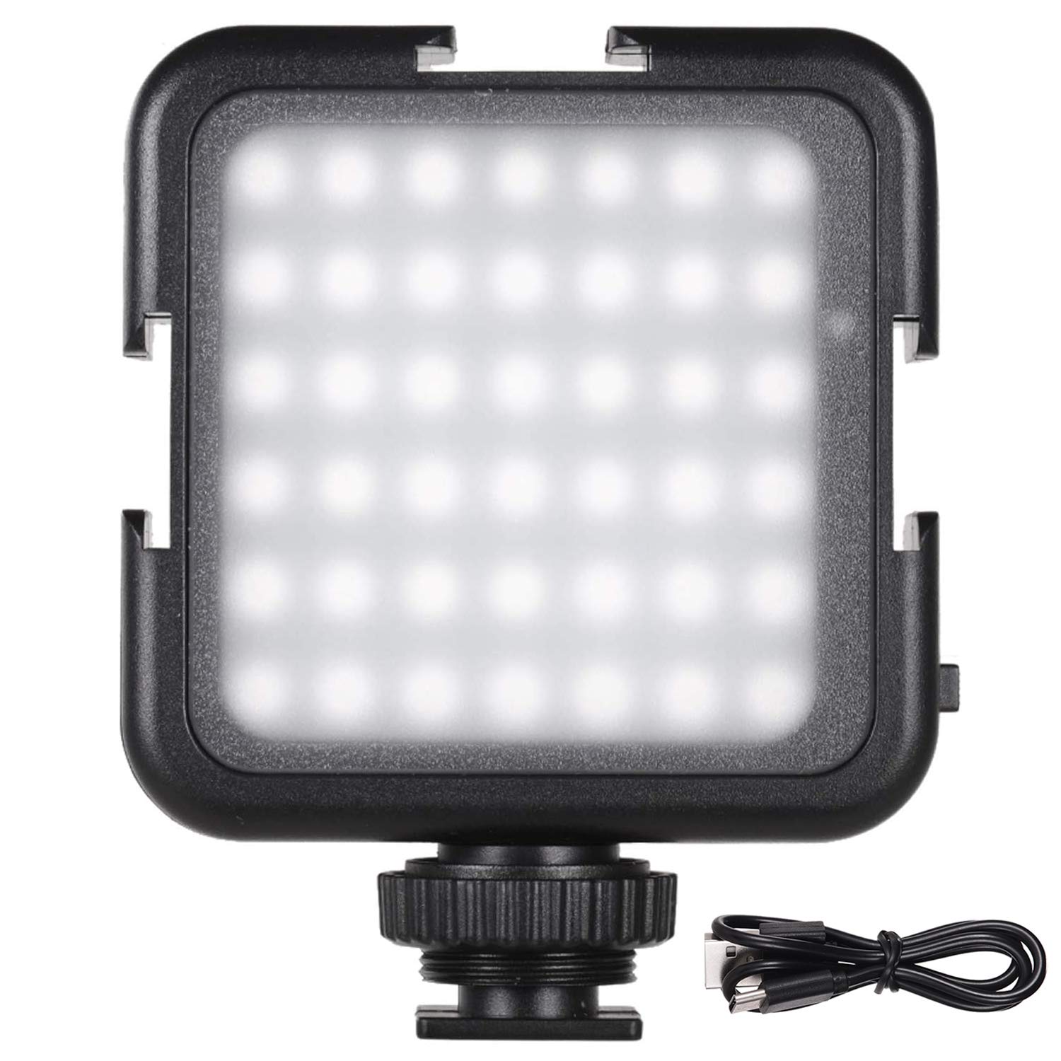 Andoer 42 LED Video Light Rechargeable, 2-Brightness Fill Light for DSLR Camera Camcorder mini DVR Wedding News Interview Macro Photography