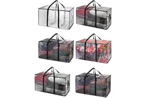 105L capacity&100kg load bearingWaterproof Heavy-Duty Moving Storage Bags - Extra Large High-Capacity Tear-Resistant Bag with