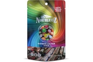 HIMALAYAN CHEF NORTHLANDZ Freeze Dried Candy | RAINBOW CRUNCH SOUR | Tangy Assorted Fruit Flavors | 1.5oz/each | Unique Crunchy Texture | Ideal Snack or Gift