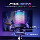 MAONO Gaming USB Microphone Noise Cancellation Condenser Mic with Boom Arm view 5
