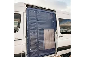 Van Bug Screen, RV Sliding Door Bug Mesh, Easy Install Car Mosquito Bug Net for RV Sliding Door Camper Van Life Essentials, C