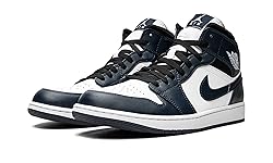 Nike Jordan Mens 1 Mid 554724 411 Armory Navy