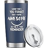 Inspirational Tumbler - 20oz Tumbler Inspirational Thank You Gifts for Men, Dad, Husband, Friend - Appreciation,Graduation Gifts - Coffee Tumbler for Men