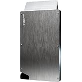 Pop Up Card Holder Slim Minimalist Metal RFID Blocking Wallet for Men or Women (Silver)