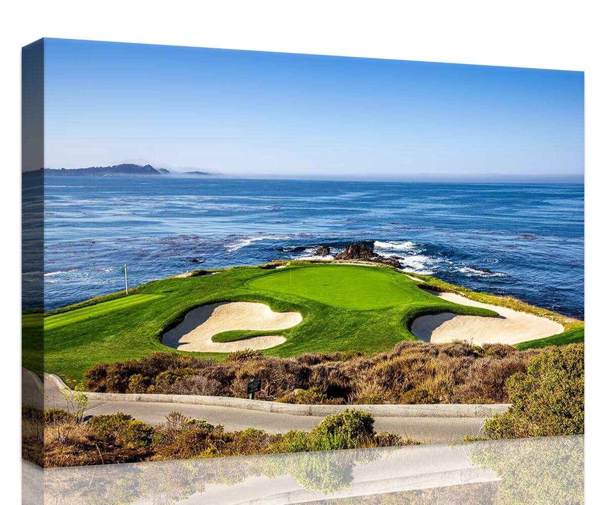 USA California Golf Course Wall Art for Living Room