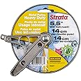 Ben-Mor Strata Outdoor Clothesline Pulley - 5.5'' Heavy Duty Metal, Rustproof Silver Pulley for Clothes Line Outdoors, Outdoor Laundry Line Pulley for Clothes, Coats, Blankets, & More (1 Unit)