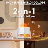 SALKING 2-in-1 Ultrasonic Diffuser Himalayan Salt Lamp 150ml White view 3