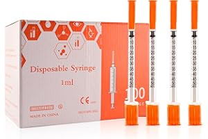 OTWOOI 30G 1/2cc 5/16" Syringe with Needle - Disposable Individual Package-100 Pack