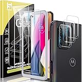 6 Pack HATOSHI 3 Pack Tempered Glass Screen Protector + 3 Pack Camera Lens Protector for Motorola Moto G Stylus 2021 /Moto G9